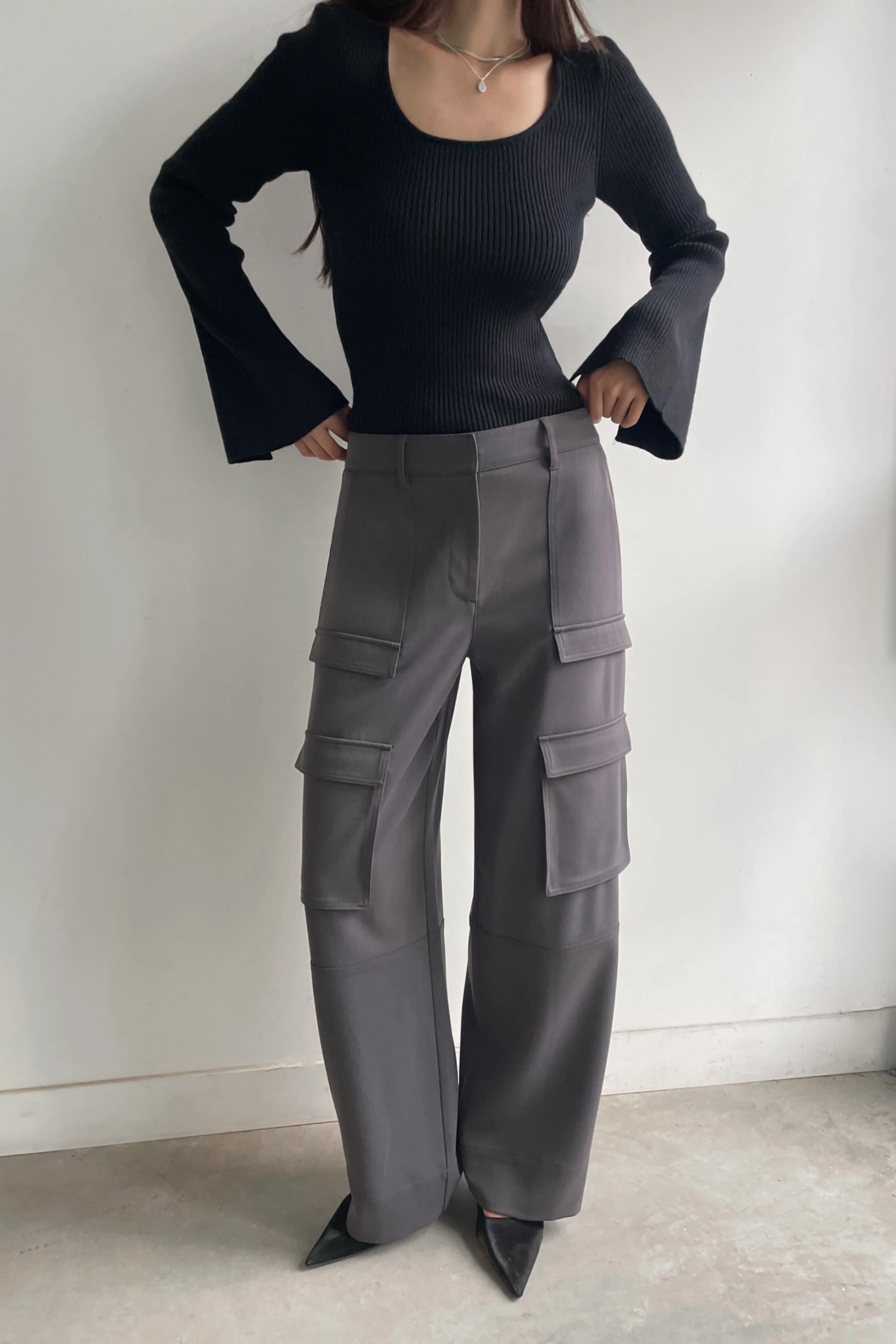 WIDE LEG CARGO PANT Customizable length
