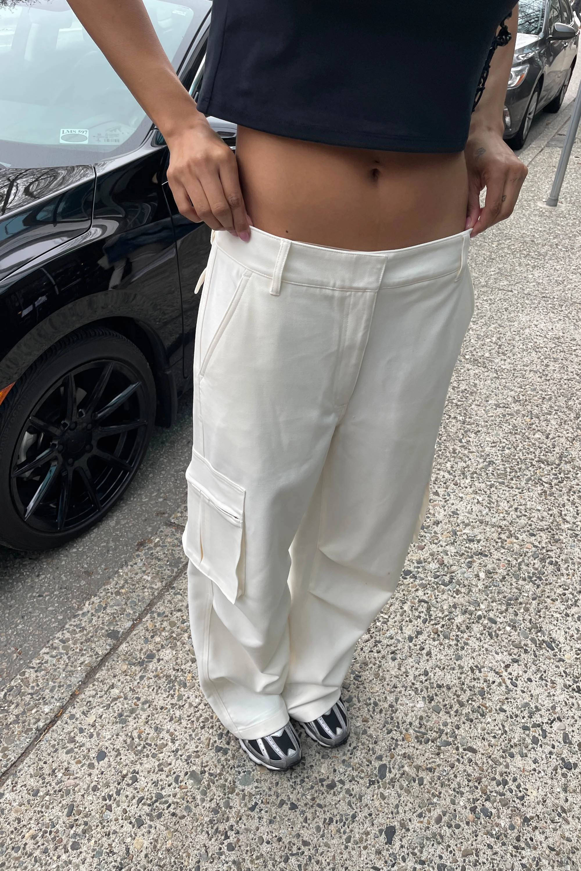 WIDE LEG SUITING PANT WITH CARGO POCKETS sporty wear Soft Comfort