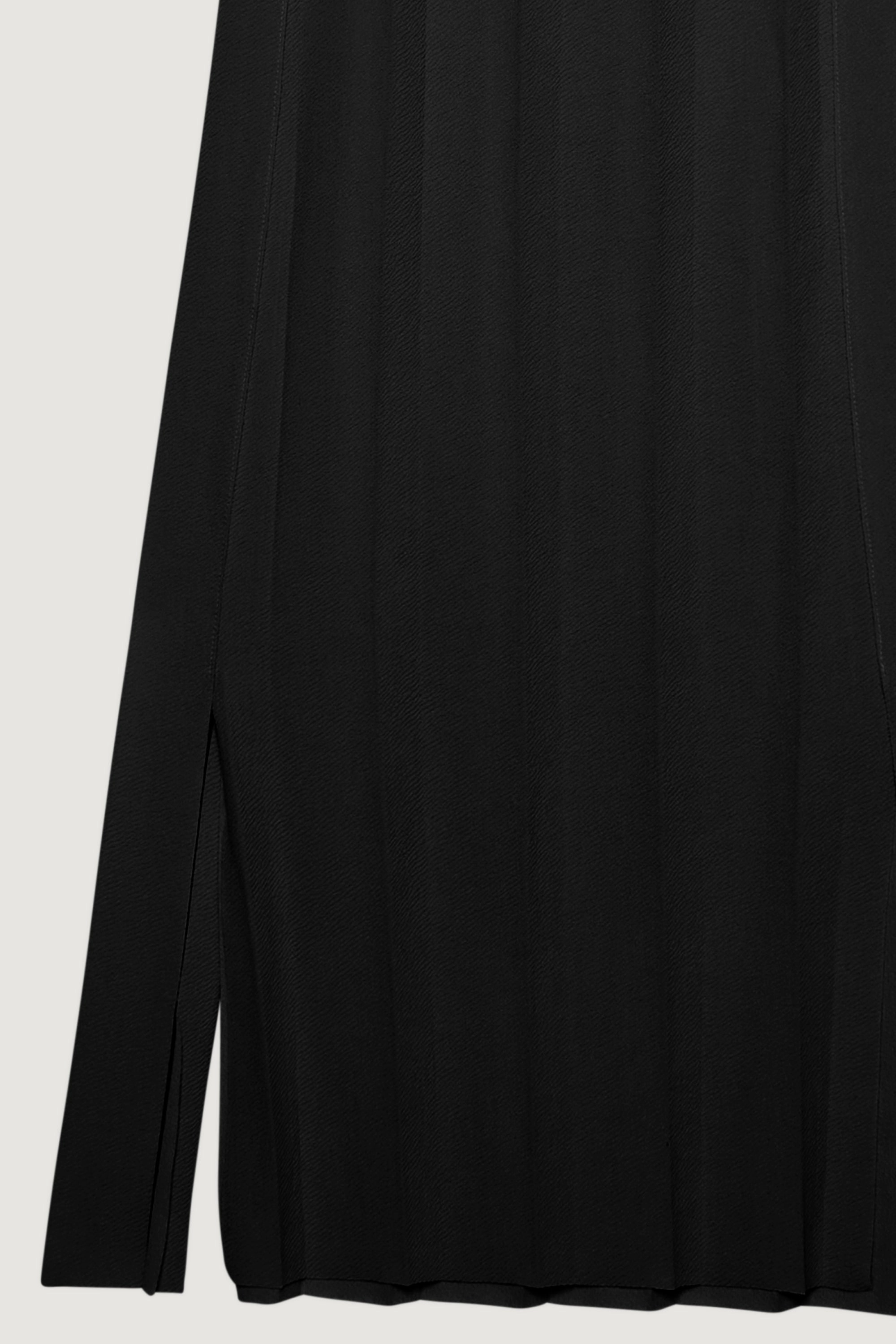 Outfit Mood Double Stitched WIDE RIBBED MIDI SKIRT