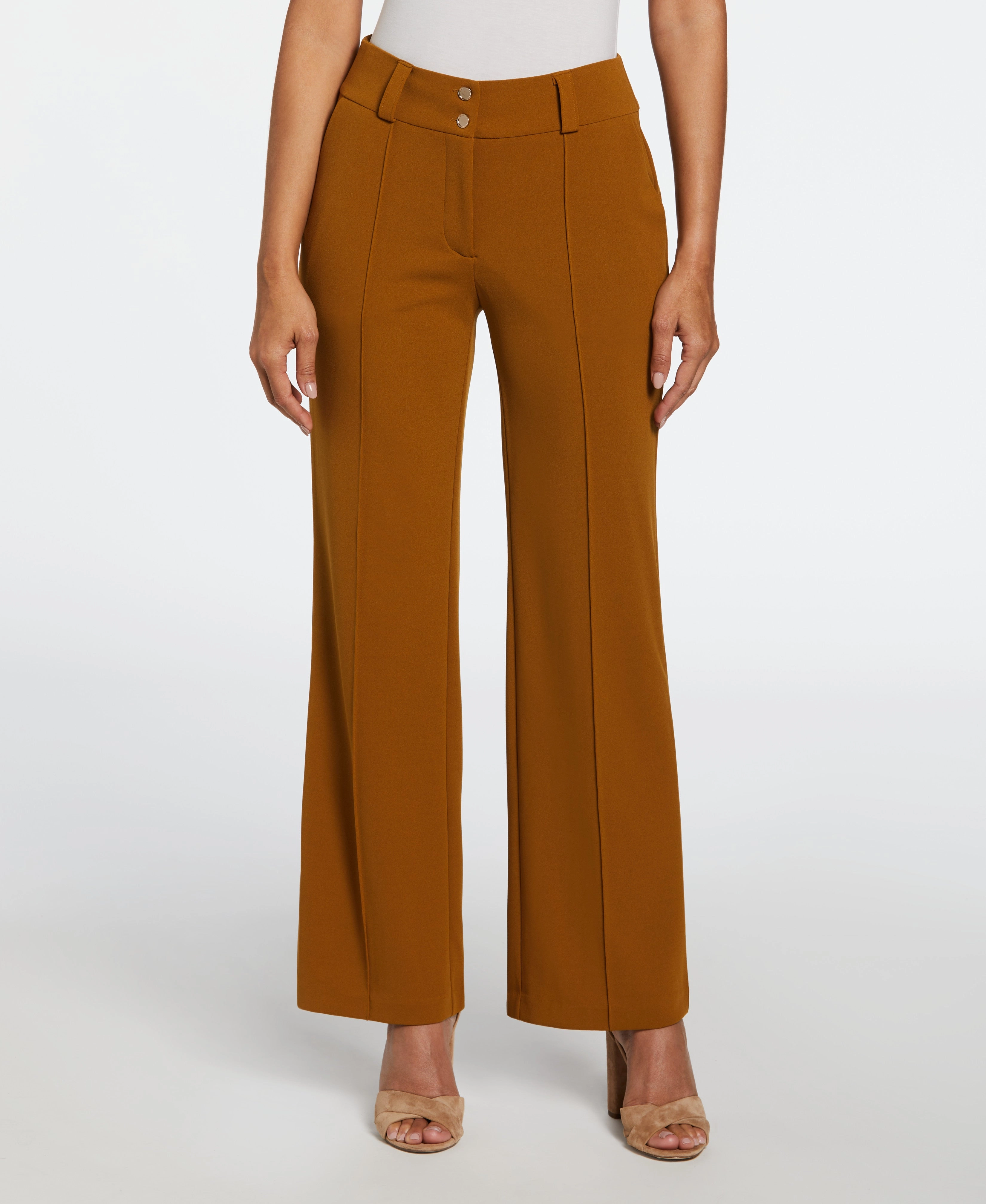 Comfy Feel Wide Waistband Wide Leg Pant