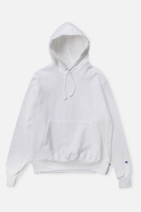 Winter Wear Champion - 12oz USA Reverse Weave Hoodie - White