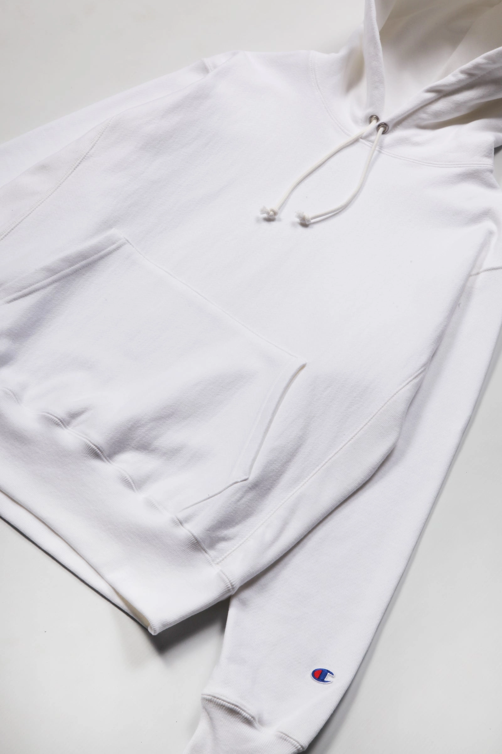 Warm Comfort Champion - 12oz USA Reverse Weave Hoodie - White