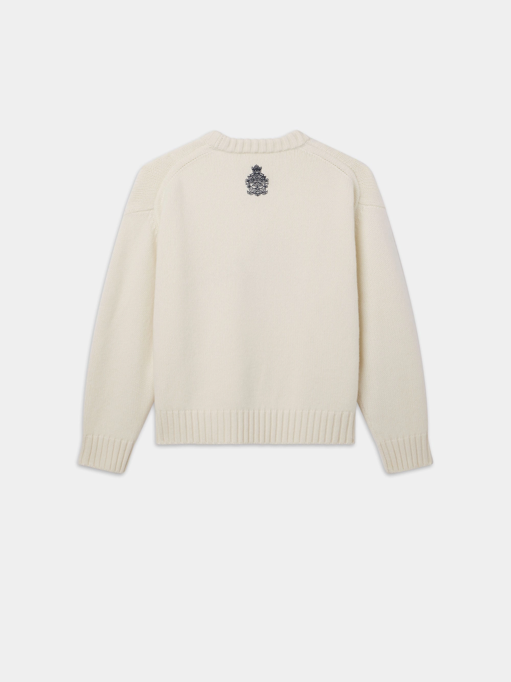 Effortless Comfort Wear Ritz Unisex Cashmere Sweater -- Cream