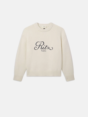 Ritz Unisex Cashmere Sweater -- Cream Comfy and Cozy