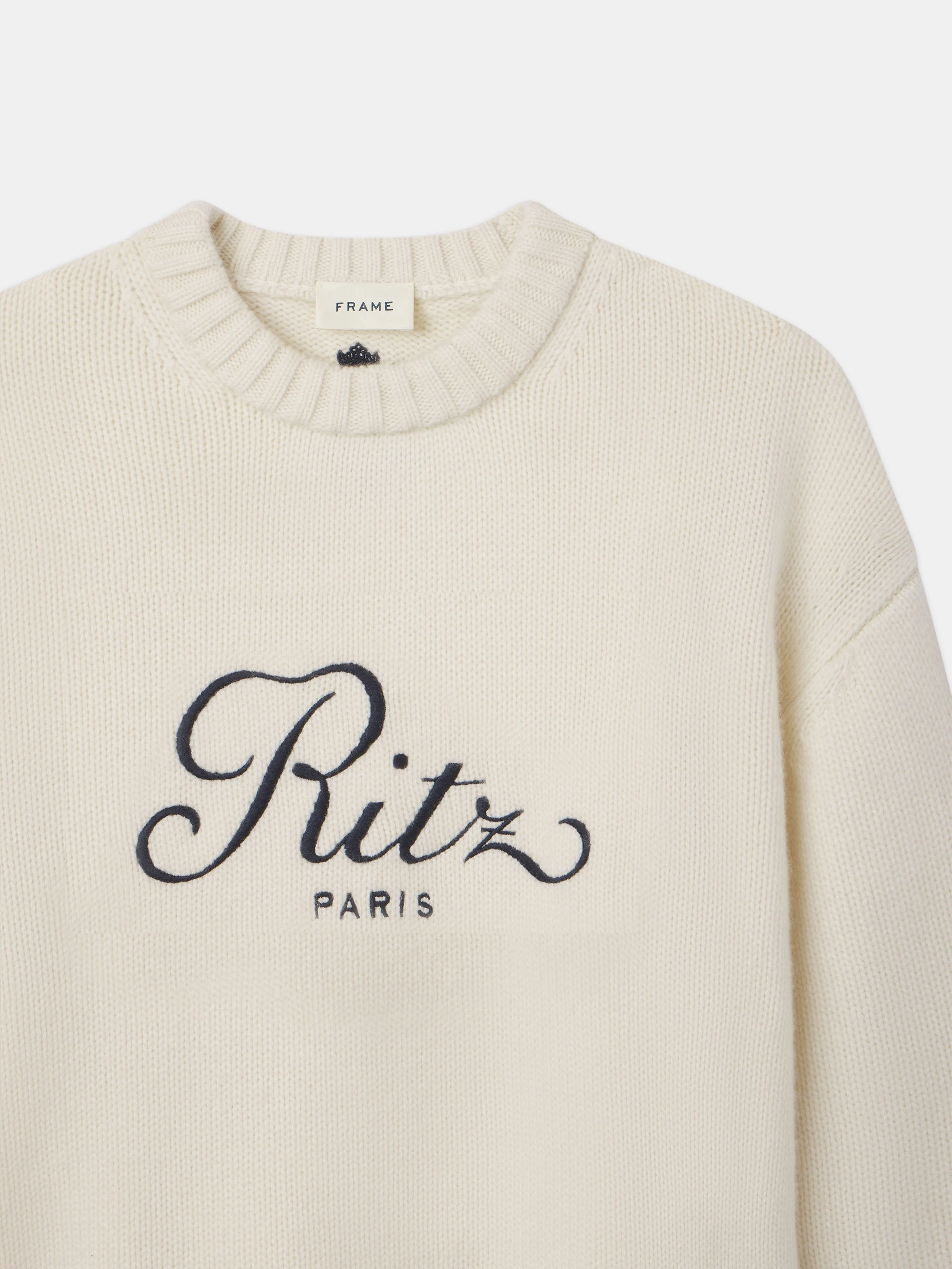 Ritz Unisex Cashmere Sweater -- Cream Casual Layer
