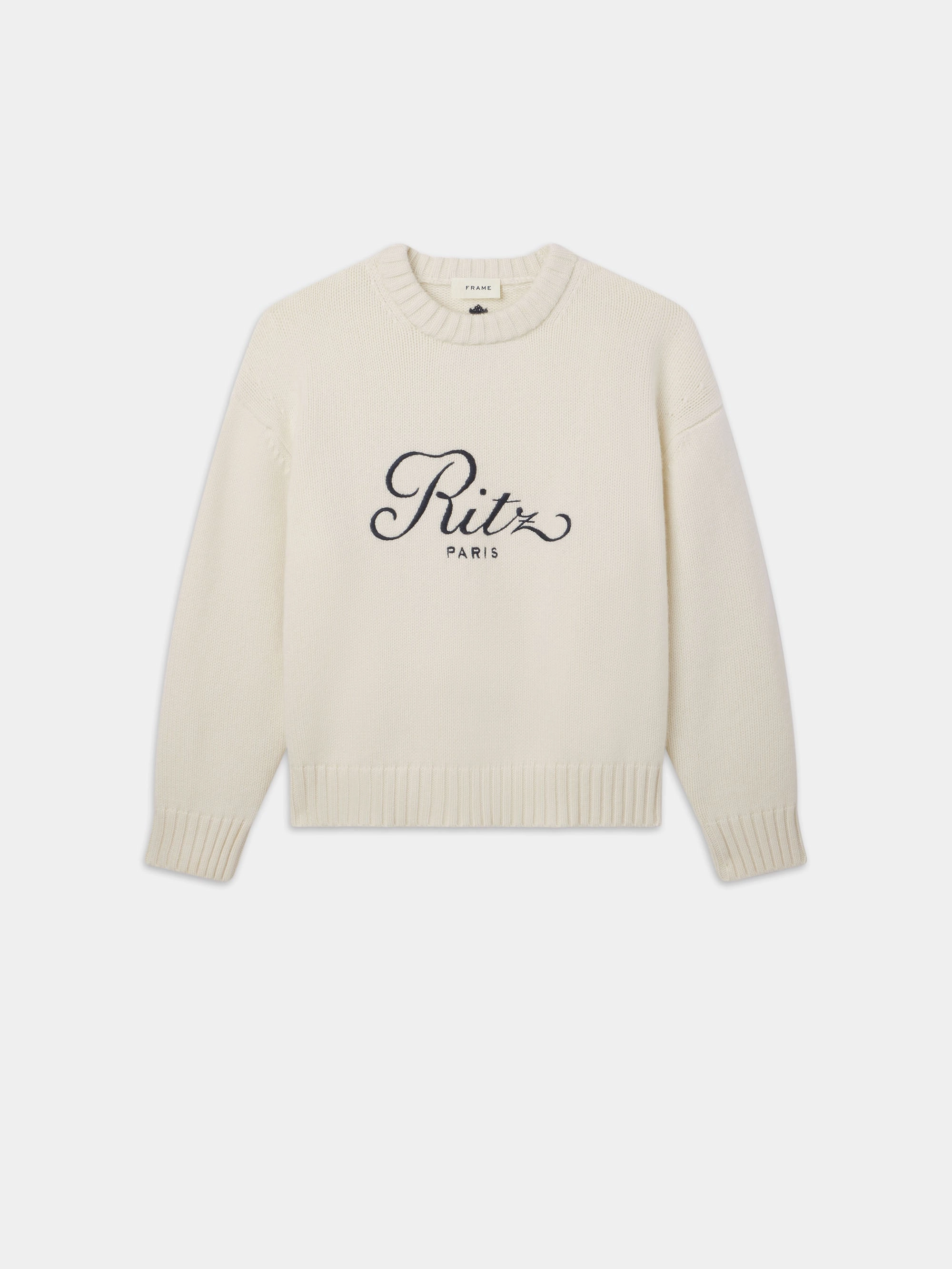 Ritz Unisex Cashmere Sweater -- Cream Comfy and Cozy