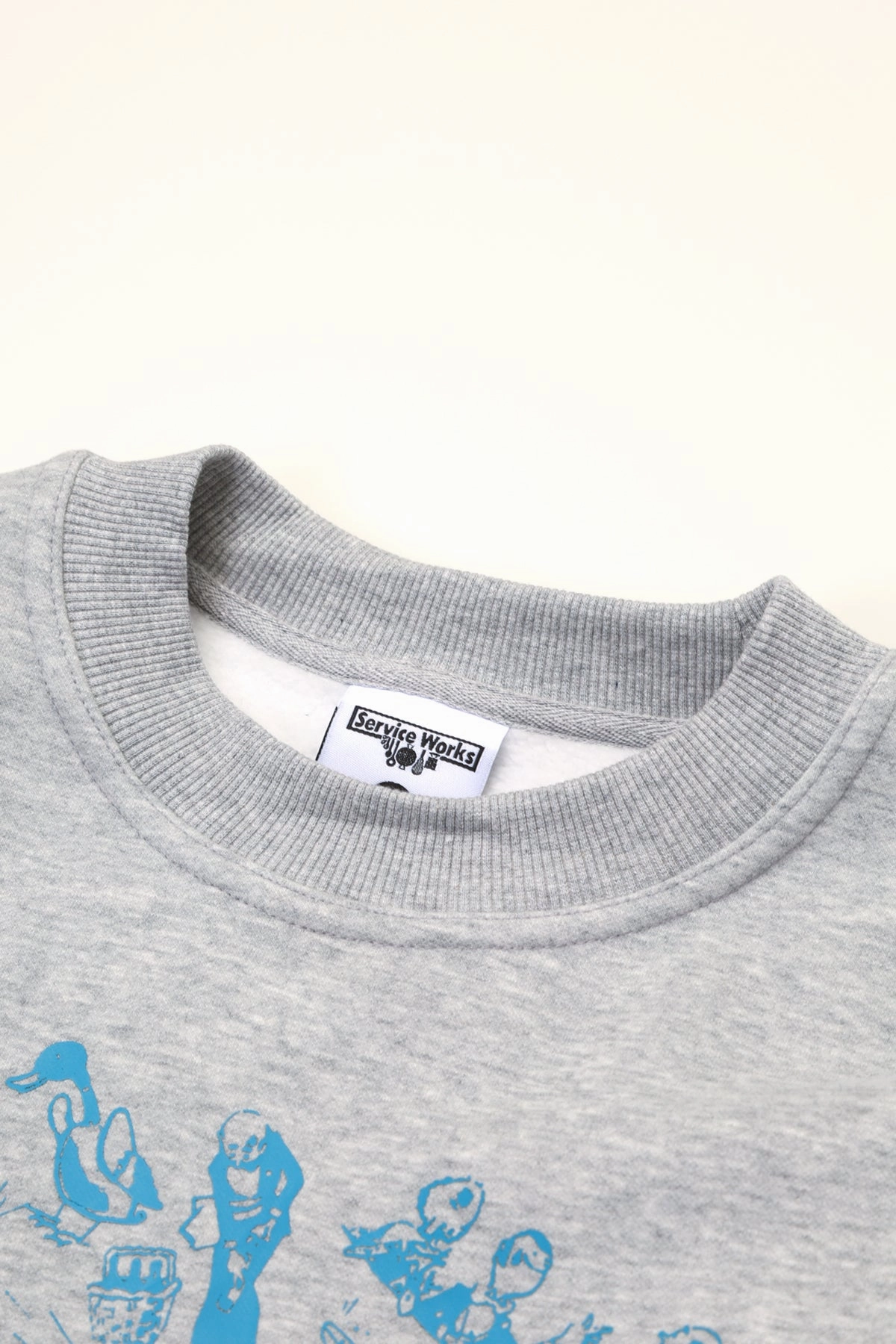 Service Works - Soiree Crewneck - Grey Easy Movement Cozy Essential