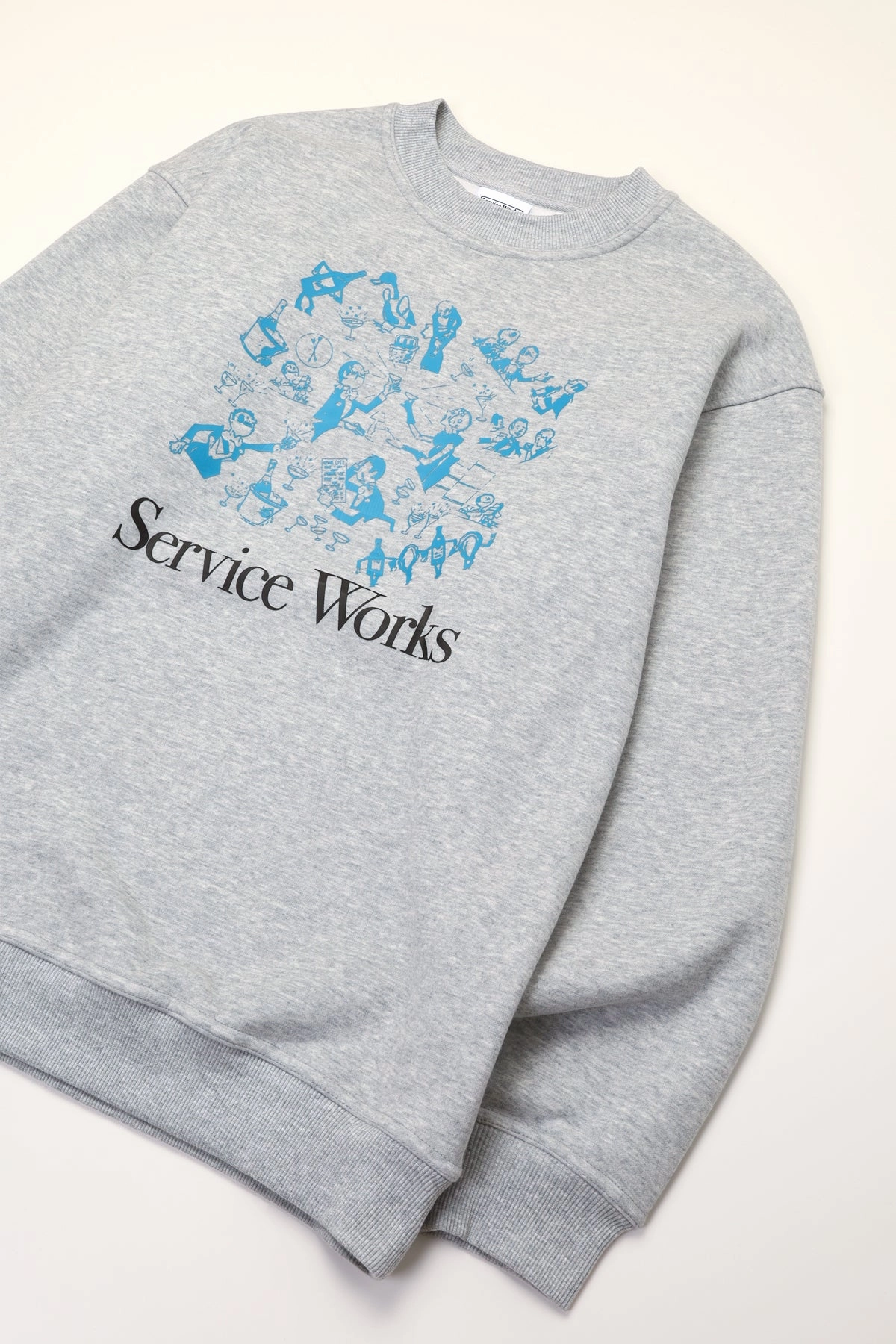 Eco Certified Fabrications Perfect Wear Service Works - Soiree Crewneck - Grey