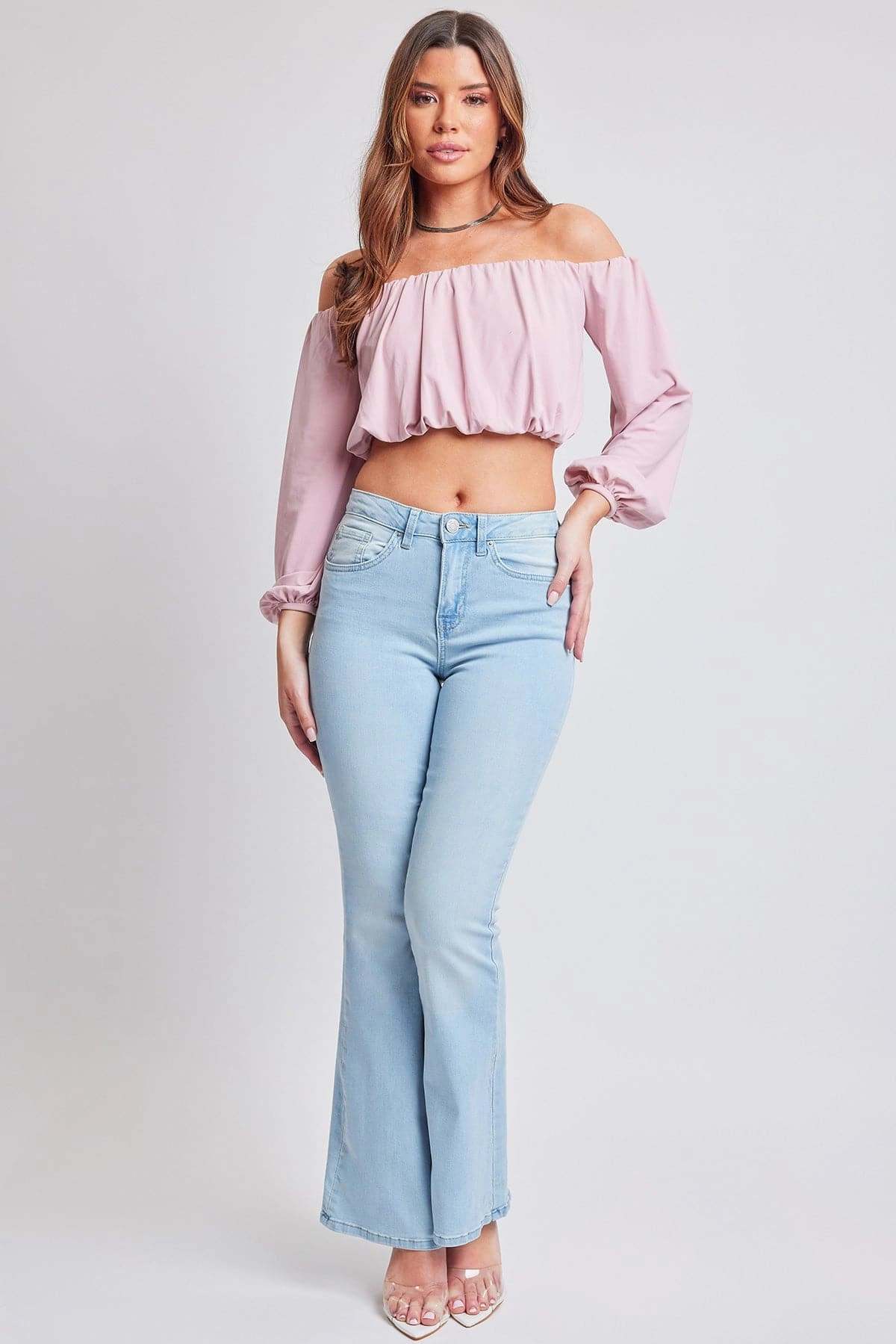 Daily Basic Women's Essential Non-Distressed Flare Jeans