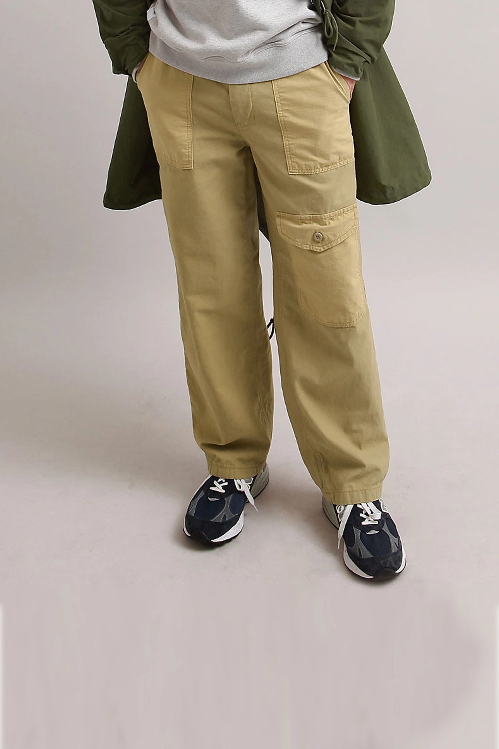 Outstanding & Co. - Fatigue Pocket Pants - Tan ExpandableSidePanels