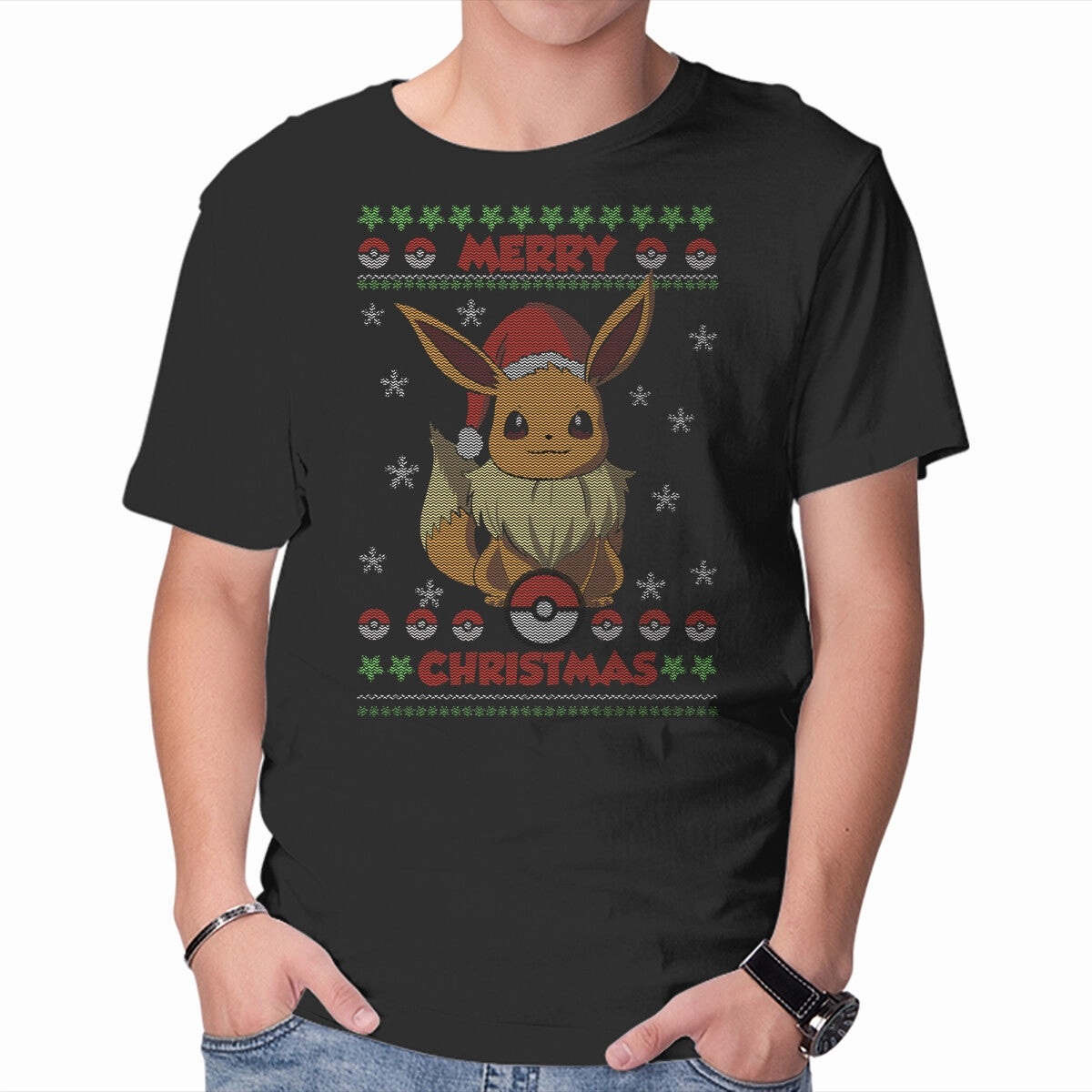 Eevee Cute Christmas Comfort and Fit