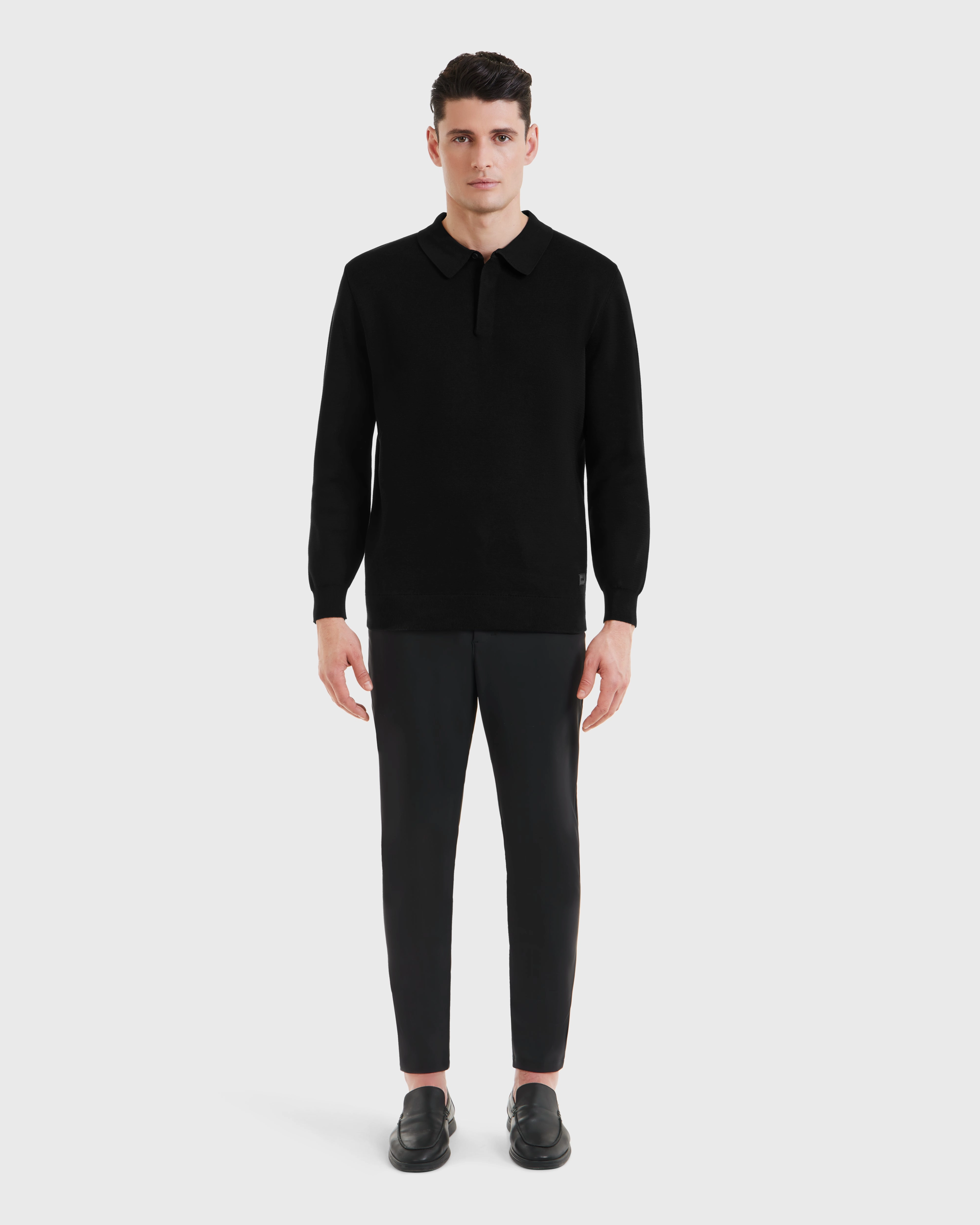 Fit Comfort Heather Effect Weaving RICHARD - 6524529 Black