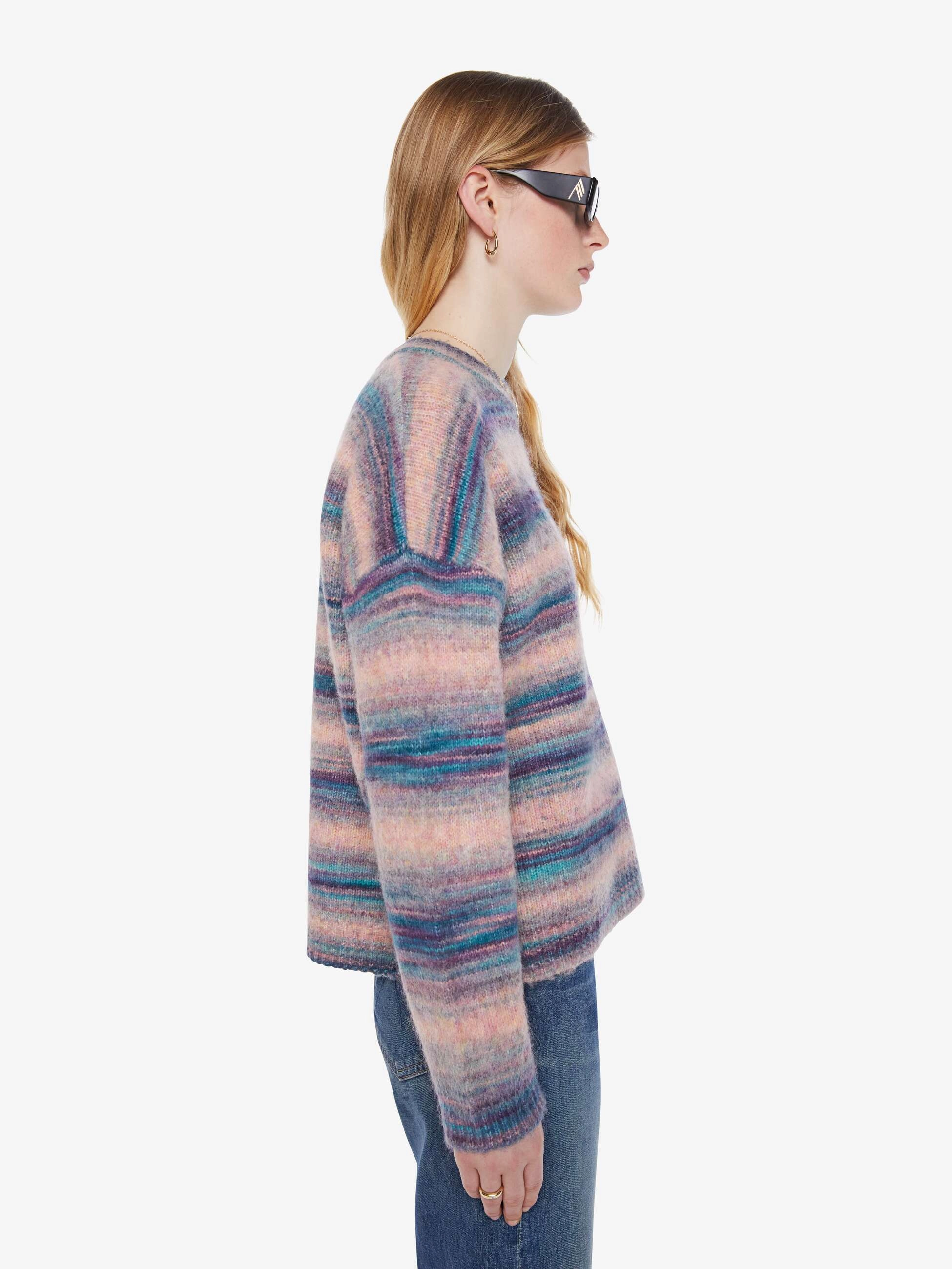 XiRENA Anders Sweater - Pink Ombre Breathable Textured Fabric