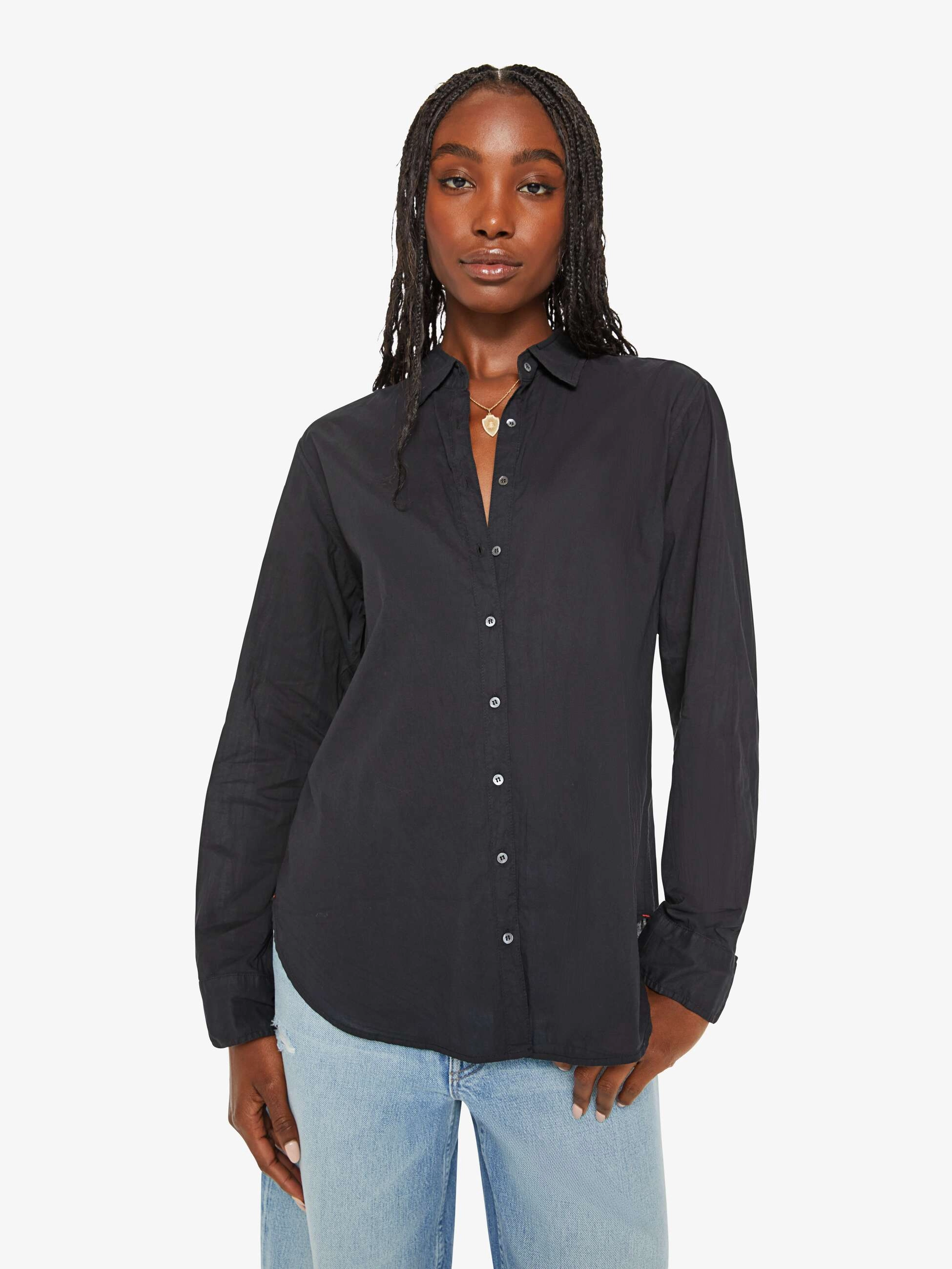 Casual Comfort Clean Edge Trim XiRENA Beau Shirt - Black