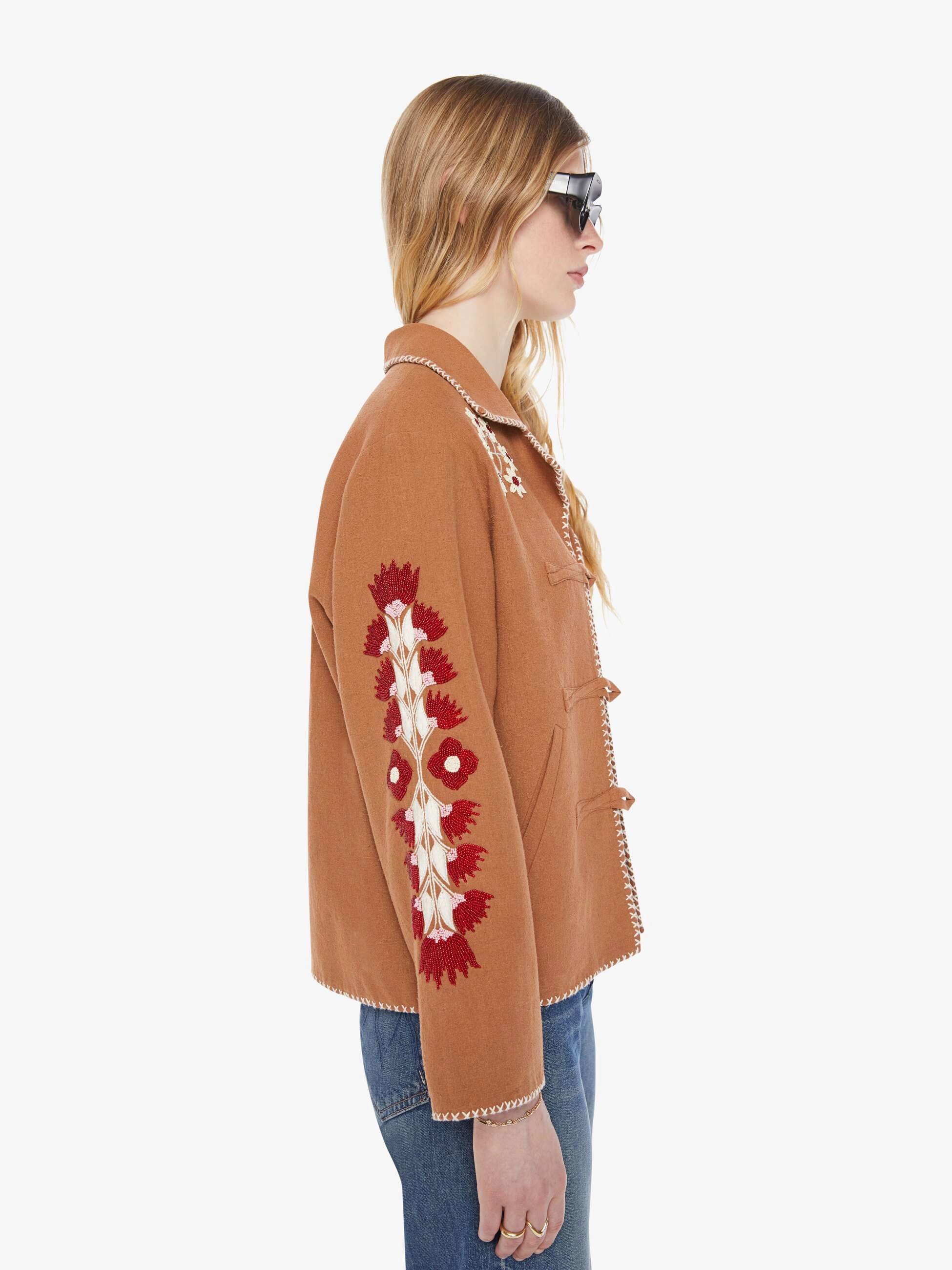 Alix of Bohemia Western Jacket - Cactus Bloom SoftshellMaterial